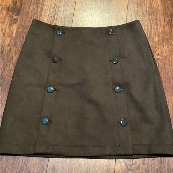 LOFT Suede skirt - Picture 1 of 3